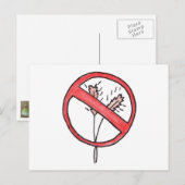 グルテン/小麦フリー禁止！ ポストカード (正面/裏面)