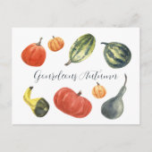 グルディオナムパーティーカラフルカボチャ シーズンポストカード (正面)
