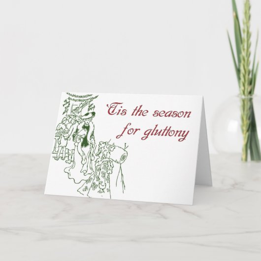 「グルトンの季節だ – クリスマスカード (正面)