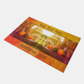 グルドとカボチャの農場のスタンドパーソナライズされた ドアマット (アングル)