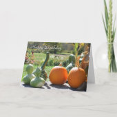 グルドカボチャ自然誕生日カード カード (正面)