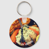 グルドファンシー自然パーソナライズされた キーホルダー (裏面)