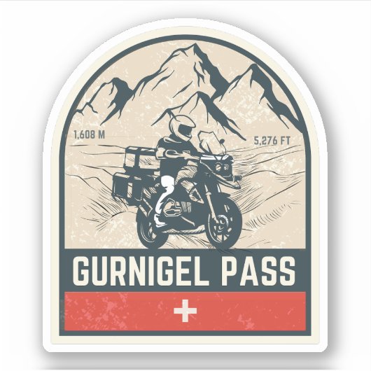 グルニゲル峠 スイスアルプス バイクツアー シール (正面)