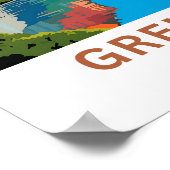 グルノーブルフランストラベルプリント ポスター (角)