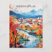 グルノーブル フランス 旅行 都市 絵画 美学 ポストカード (正面)