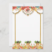 グルハプラヴェシュインディアンバストゥプジャハウスワーニング 招待状 (裏面)