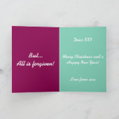 グルピー・サンタ シーズンカード (内部)