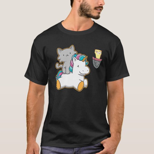 グルピー・ポケット・キャット・ユニコーン・メカかわいいズ・カティコー Tシャツ (正面)
