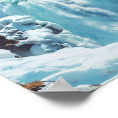 グルフォス秋アイスランドトラベル ポスター (角)