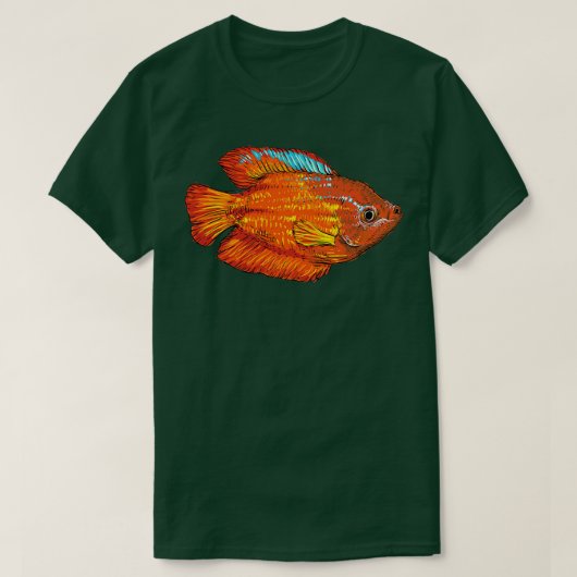 グルミ観賞魚の水族館魚の贈り物3 Tシャツ (デザイン正面)