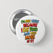 グルメおもしろいギフト,スーパーマーケットショッピング,ユーモア 缶バッジ (正面&裏面)