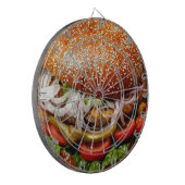 グルメおもしろいノベルティチーズバーガー ダーツボード (正面左)