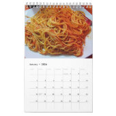 グルメのカレンダー カレンダー (1月 2026)