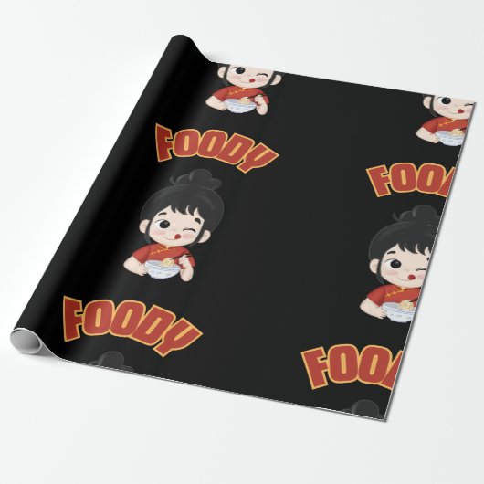 グルメのラッピング紙 ラッピングペーパー (アンロールド)
