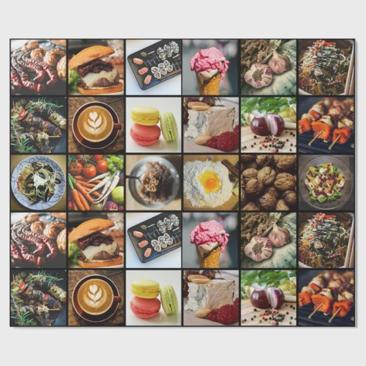 グルメの包装紙 ラッピングペーパー (フラット)