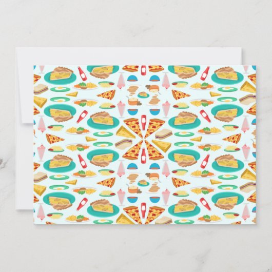 グルメの招待状 招待状 (正面)