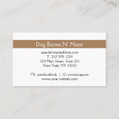 グルメカスタムドッグトリートベーカリー名刺 名刺 (裏面)