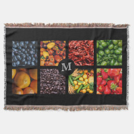 グルメカスタムモノグラム投げ毛布3 スローブランケット
