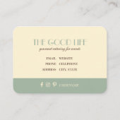 グルメケータリングアールヌーボーCC0586ミュシャフルーツ 名刺 (裏面)