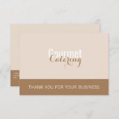 グルメケータリングパッケージ挿入カード エンクロージャーカード (正面/裏面)
