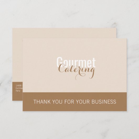 グルメケータリングパッケージ挿入カード エンクロージャーカード (正面/裏面)