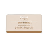 グルメケータリング事業住所 シール (正面)