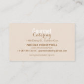 グルメケータリング名刺 名刺 (裏面)