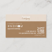 グルメケータリング コーリングカード (裏面)