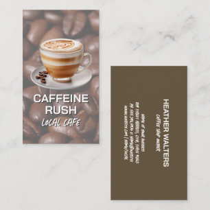 グルメコーヒーカップ   コーヒービーンズ 名刺