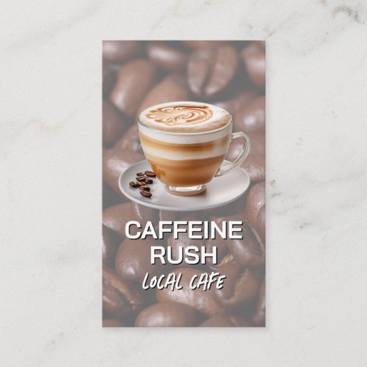 グルメコーヒーカップ | コーヒービーンズ 名刺 (正面)