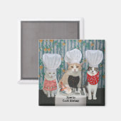 グルメシェフキャッツ/猫ちゃん マグネット (正面/裏面)