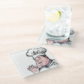 グルメシェフ ガラスコースター (アングル)