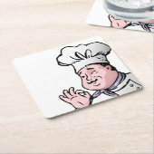 グルメシェフ スクエアペーパーコースター (アングル)