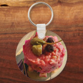 グルメタルタルキーチェイタリアンーン:料理しゃれている キーホルダー (正面)