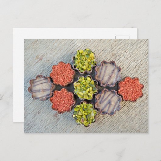 グルメチョコレート食品写真はがき ポストカード (正面/裏面)