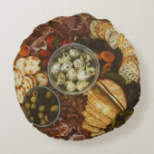 グルメデライトシャルキュテリーボード装飾用クッション ラウンドクッション (裏面)