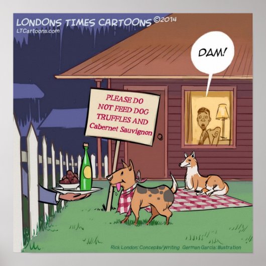 グルメドッグおもしろいポスター ポスター (正面)