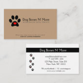 グルメドッグトリパーソナライズされたーツベーカリービジネス 名刺 (正面/裏面)
