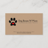グルメドッグトリパーソナライズされたーツベーカリービジネス 名刺 (正面)