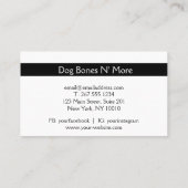 グルメドッグトリーツベーカリー 名刺 (裏面)