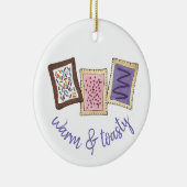 グルメパーソナライズされたギフトブレックファーストペストリーペストリー セラミックオーナメント (右)