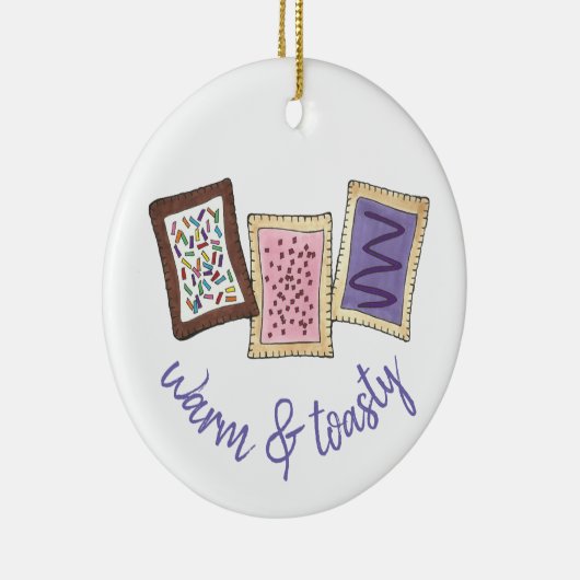 グルメパーソナライズされたギフトブレックファーストペストリーペストリー セラミックオーナメント (右)