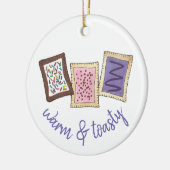 グルメパーソナライズされたギフトブレックファーストペストリーペストリー セラミックオーナメント (左)