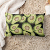 グルメフレッシュカットビーガンアバカドス ランバークッション (ブランケット)