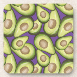 グルメフレッシュカットビーガンアボカドパターン コースター