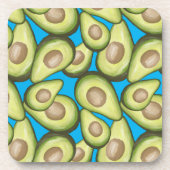 グルメフレッシュカットビーガンアボカドパターン コースター (正面)
