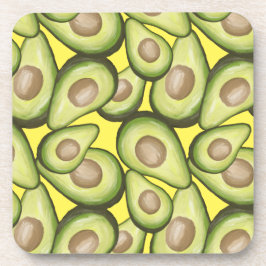 グルメフレッシュカットビーガンアボカドパターン コースター