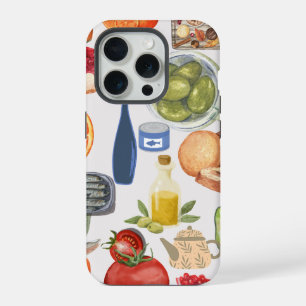 グルメフードコラージュスマホケース iPhone 15 PROケース