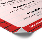 グルメフードワインクリスマス冬のディナーメニュー ポスター (角)