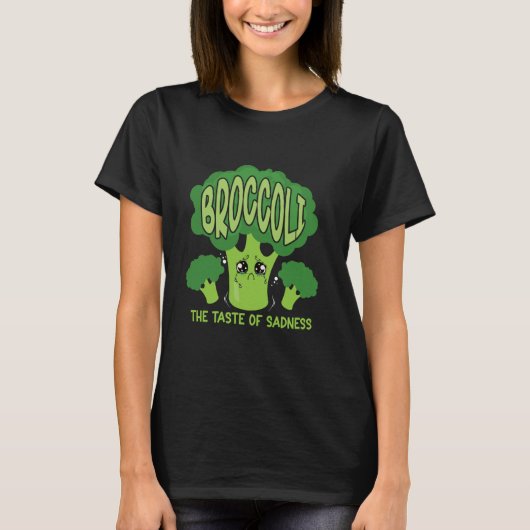 グルメプリン野菜ブロコリーハーターベジタリアン Tシャツ (正面)